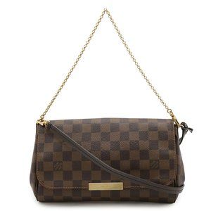 LOUIS VUITTON Damier Favorite MM Shoulder Bag/Clutch Bag/Pouch N41129